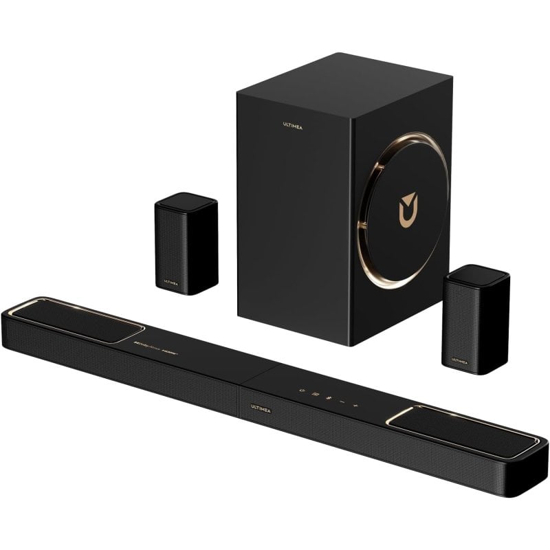 ultimea Barra de Sonido Ultimea Skywave F40 BOOM 5.1.2 320W Bluetooth HDMI eARC Dolby Atmos Negra