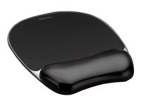Fellowes Fellowes Gel Crystals Alfombrilla de Ratón con Reposamuñecas Negra