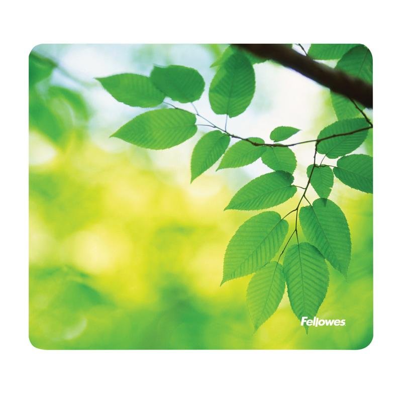Fellowes Alfombrilla para ratón Fellowes Earth Series Green 229 x 203 mm Base Antidérapante