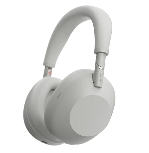 SONY WH-1000XM6 Casque Bluetooth sans Fil avec Suppression du Bruit, Son Haute résolution Signature, Confort Ultime, Design Pliable, étui Durable, Batterie 30 Heures, iOS et Android – Argent