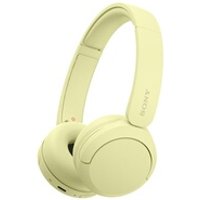 Sony WH-CH520 - Casque Bluetooth sans Fil, Multipoint, Micro intégré - jusqu'à 50 Heures d'autonomie et Charge Rapide - Jaune