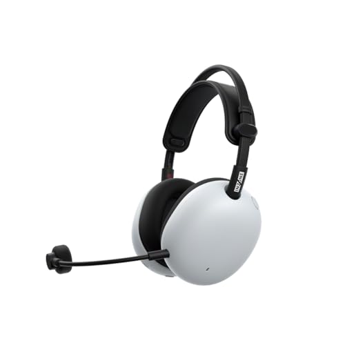 Sony INZONE H9 II Casque de Jeu sans Fil avec Suppression du Bruit, Pilotes WH-1000XM6, léger, Micro cardoïde AI Amovible, 2,4 GHz et Bluetooth, étui Souple, pour PC, PS5, Switch et Mobile, Blanc