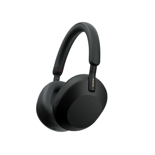 Sony WH-1000XM5SA Édition Spéciale avec étui Souple, réduction de Bruit Active, Bluetooth, qualité d'appel Claire, Audio Haute résolution, jusqu'à 30 h d'autonomie, Compatible iOS et Android - Noir