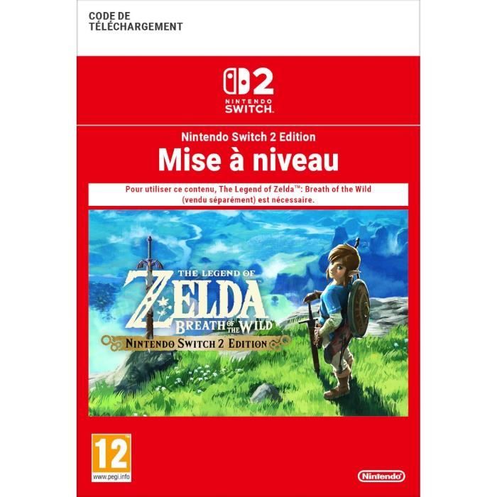 Code de telechargement Mise a jour The Legend of Zelda Breath of the Wild Nintendo Switch 2