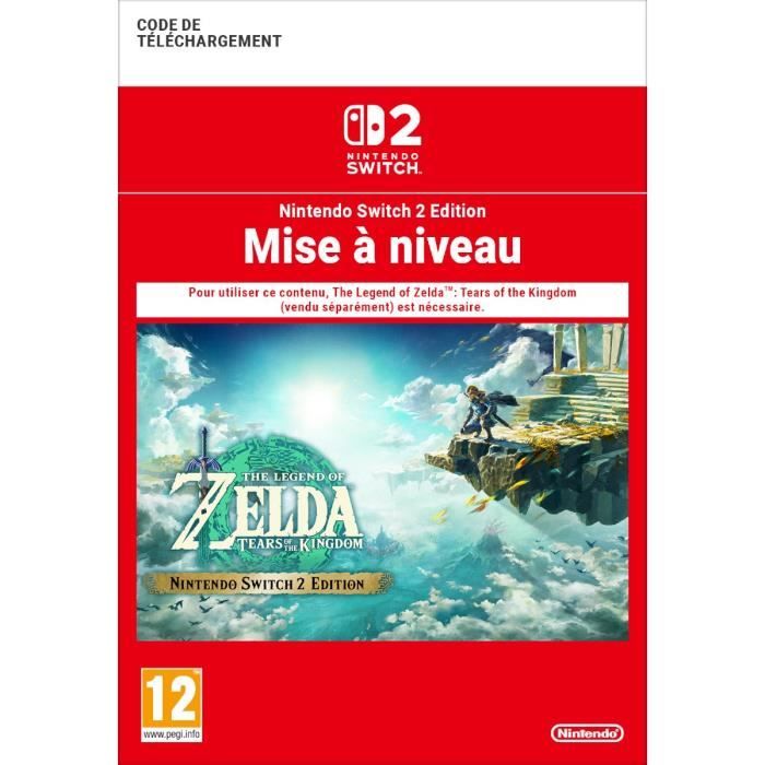 Code de telechargement Mise a jour The Legend of Zelda Tears of the Kingdom Nintendo Switch 2