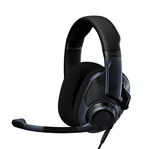 Epos H6 Pro Casque Audio Ouvert avec Micro – Casque Gamer – Arceau Léger – Casque Micro Confortable pour PC, MAC, PS4, PS5, Xbox Série X, Xbox One, Nintendo Switch – Noir