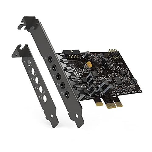 Sound Blaster Audigy FX V2 Carte Son HDR DAC PCI-E jusqu'à 24 bits 192 kHz Haute résolution 120 DB DNR DAC PCI-E SB-AFXV2