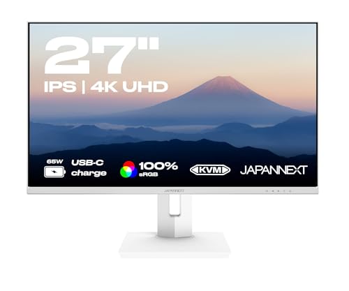 japannext JAPANNEXT JN-IPS27UHDR-C65W-HSP-W 27 LED IPS UltraHD 4K FreeSync USB-C