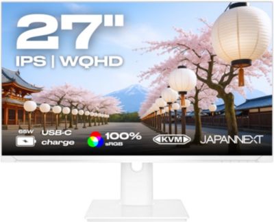 JAPANNEXT Ecran PC Blanc 27 IPS WQHD (2560x1440)