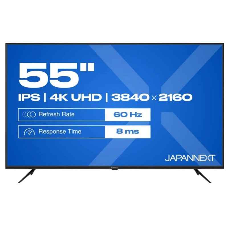 japannext Écran PC JAPANNEXT JN-IPS550UHD60F 55 UltraHD 4K 60Hz IPS Haut-parleurs 8ms