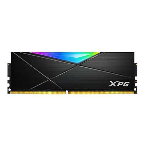 XPG Kit de mémoire DDR4 D55 RGB 32 Go (2 x 16 Go) 3200 MHz PC4-25600 U-DIMM 288 Broches CL16-20-20 Noir