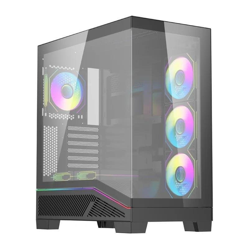 darkflash Boitier PC DarkFlash K430 6 ventilateurs Black ATX