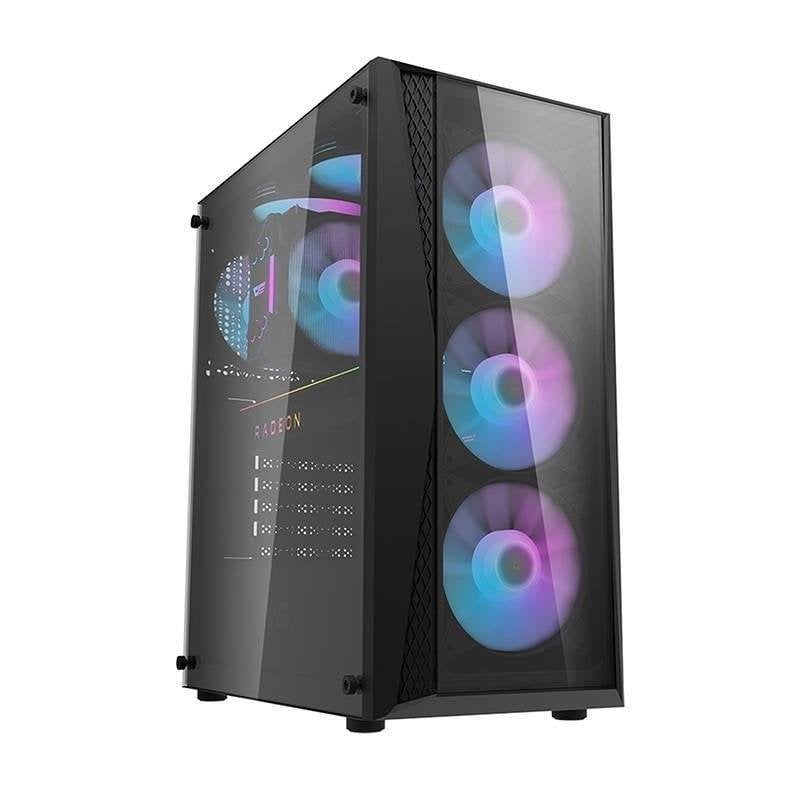 darkflash Boîtier PC Darkflash DK352 Plus avec 4 ventilateurs ARGB