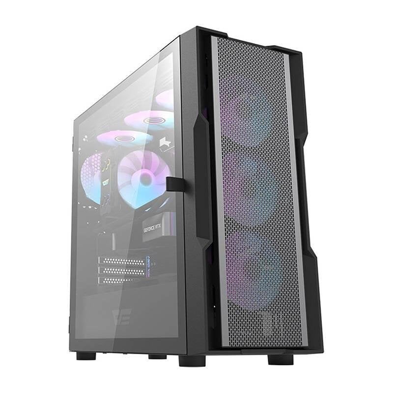 darkflash Boîtier PC Darkflash DK431 Mesh Black 4 Ventilateurs ARGB
