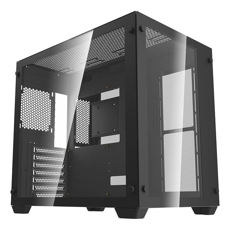 darkflash Boîtier PC Darkflash C285 Black Tour ATX Verre Trempé