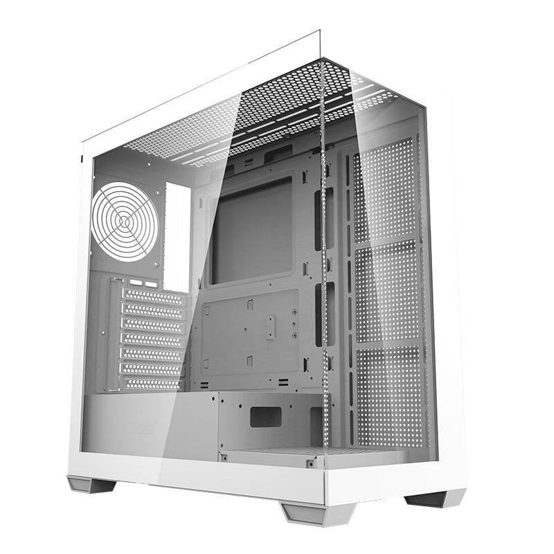 darkflash Boîtier PC Darkflash DS900 White Structure Verre Trempé Sans Ventilateurs