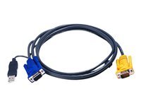 Aten 2L-5202UP - cable clavier video souris (KVM) - 1.8 m
