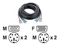 Aten 2L-1010P C - cable clavier video souris (KVM) - 10 m