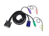 Aten - cable clavier video souris audio - 1.8 m