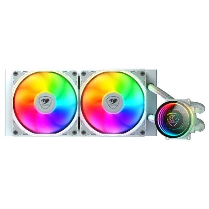 Cougar Refrigeración Líquida Cougar Poseidon Elite ARGB 240mm 2 Ventiladores Blanco