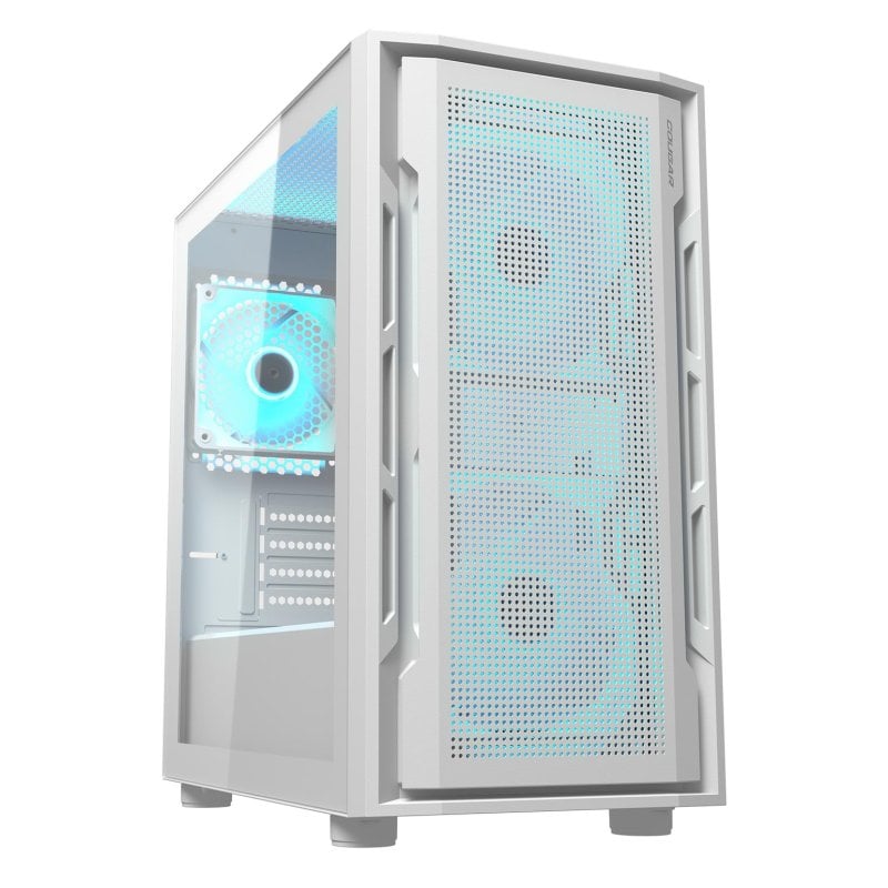 Cougar Tour PC Cougar Uniface Mini RGB White 3 ventilateurs ARGB Verre trempé Gaming