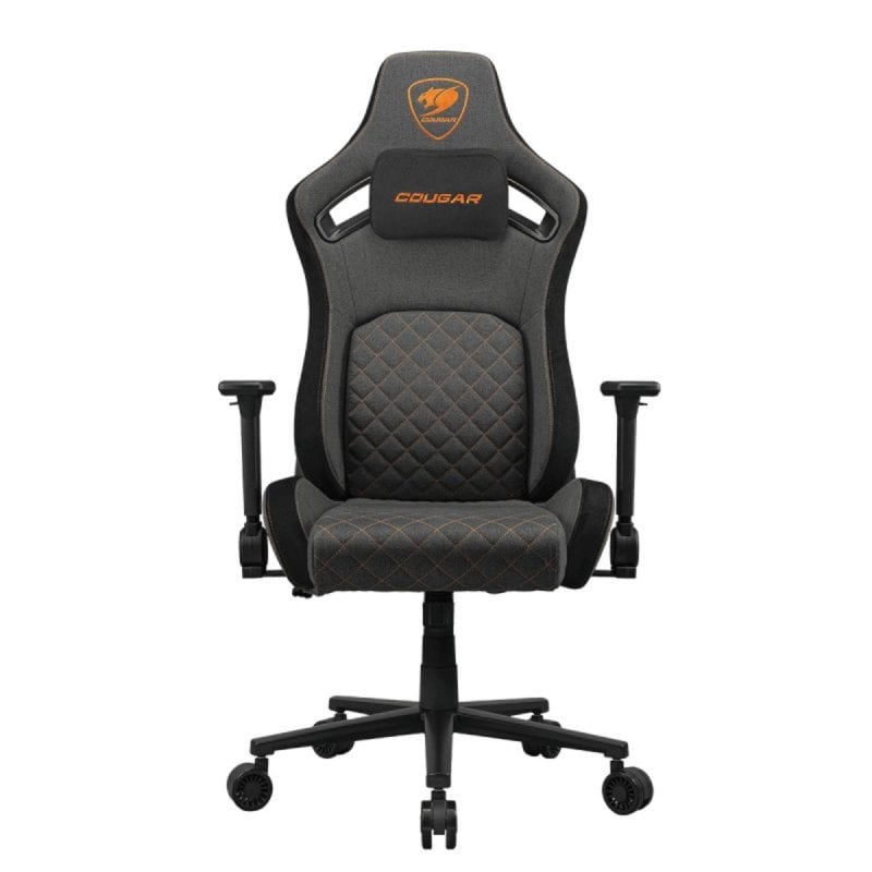 Cougar Silla Gaming COUGAR CGR-DFF-GRB, 120 kg, Asiento Acolchado, Respaldo Tapizado, Negro