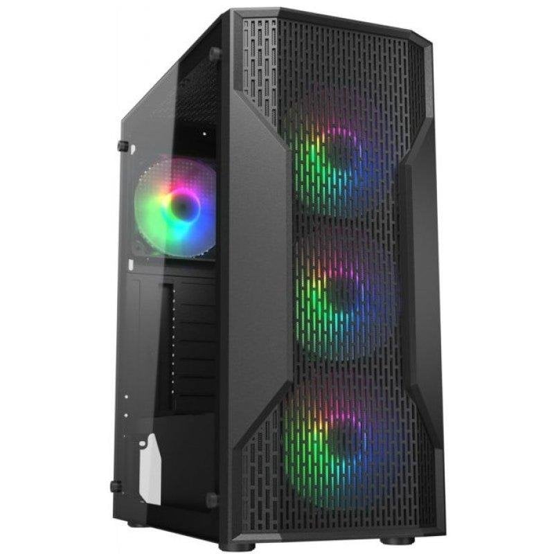 Cougar Boîtier PC Cougar MX110 RGB Black panneau verre trempé ventilateurs RGB