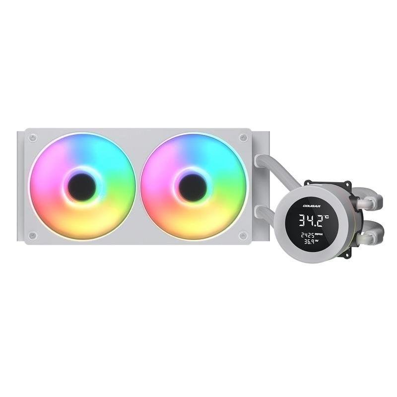 Cougar Refrigeración Líquida Cougar CGR-PSDVARGB-W-240 240 mm 2 Ventiladores ARGB White