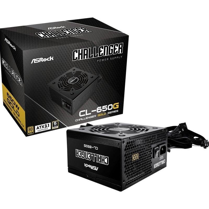 ASRock Source d'alimentation Asrock CL-650G 650W Certification 80 PLUS Gold active