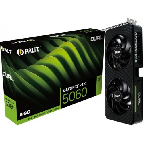 Palit Carte Graphique Palit GeForce RTX 5060 Dual 8GB GDDR7 Reflex 2 RTX AI DLSS4