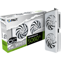 Palit Carte Graphique Palit GeForce RTX 5060 Ti White OC 8GB GDDR7 Reflex 2 RTX AI DLSS4