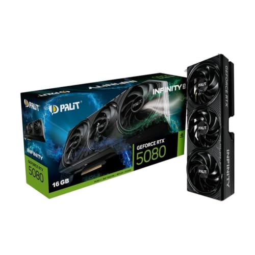 Palit GeForce RTX 5080 Infinity 3 (16 Go GDDR7 PCI Express 5.0 2617 MHz 30000 MHz)