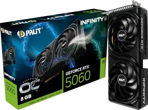 Palit Carte Graphique GeForce RTX 5060 Infinity 2 OC V1 8 Go GDDR7 Gaming | Nvidia Carte Graphique