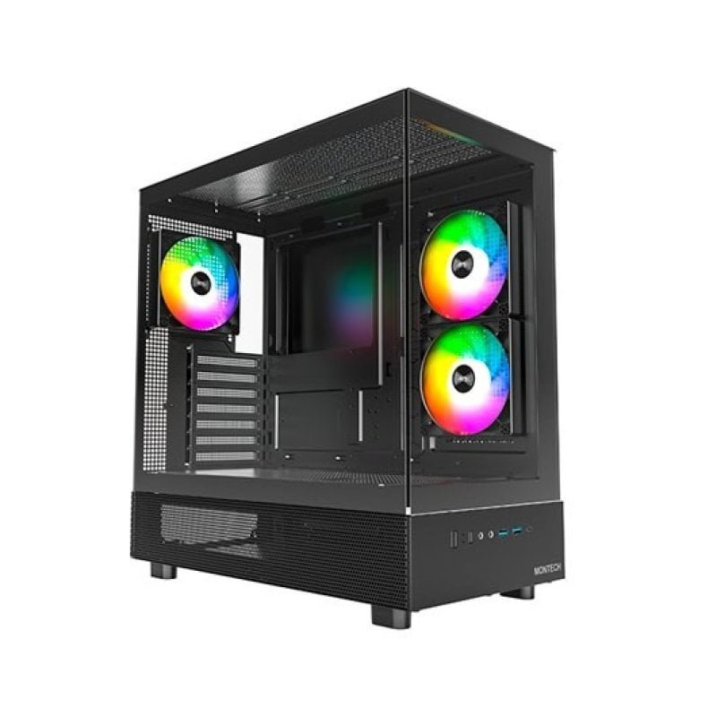 montech Tour ATX Montech XR (B) Black ARGB 3x120mm Window latérale VGA 420mm