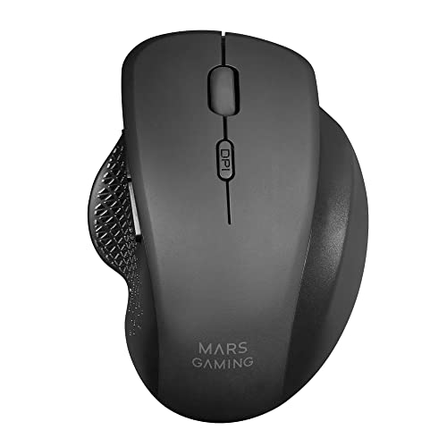 Mars Gaming MMWERGO Noir, Souris Ergonomique sans Fil pour PS4 PS5 XBOX PC Mac