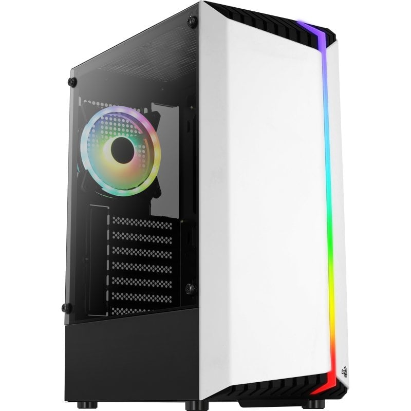 AeroCool Aerocool Bionic V2 RGB Verre Trempé USB 3.0 White