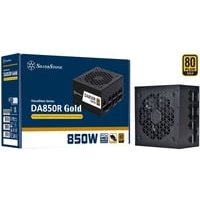 SilverStone Technology DA850R Gold, Bloc d’Alimentation ATX entièrement modulaire ATX 3,0 et PCIe 5,0 850W 80 Plus Gold, SST-DA850R-GM