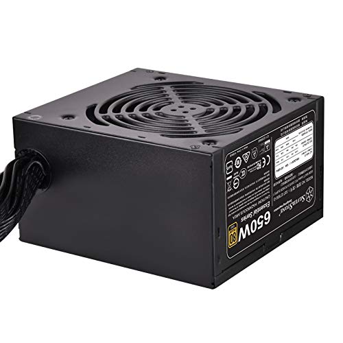 Silverstone SST-ET650-G v1.2 - Série Strider Essential, Alimentation éléctrique ATX PC 650W 80 Plus Gold, Bruit réduit, 120mm