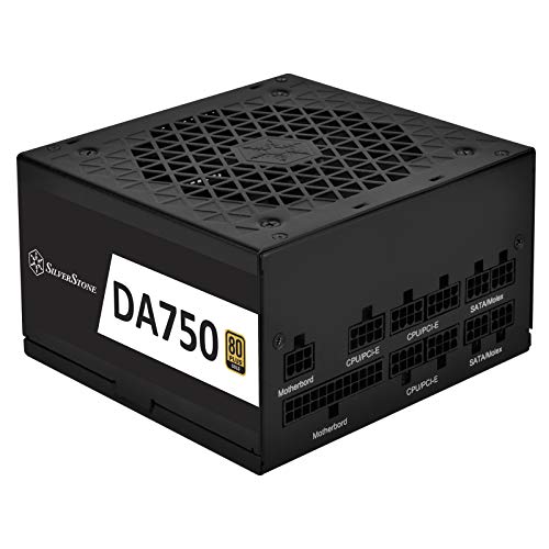 SilverStone Technology DA750 Gold, Alimentation électrique ATX 80 Plus Gold 750 W entièrement modulaire, SST-DA750-G
