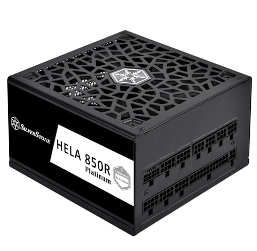 SilverStone Technology HELA 850R Platinum, Alimentation électrique ATX 80 Plus Platinum 850W entièrement modulaire PCIe 5, SST-HA850R-PMA