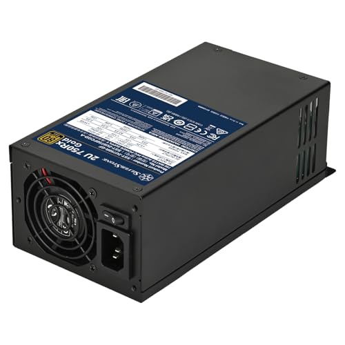 Silverstone 2U 750Rx Gold, Alimentation 80 Plus Gold 750W 2U Single à câbles Fixes, SST-2U750R-GF