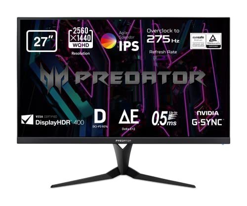 Acer Predator XB273U 68,6 cm (27 ) 2560 x 1440 Pixels Wide Quad HD LCD Noir 10765767000