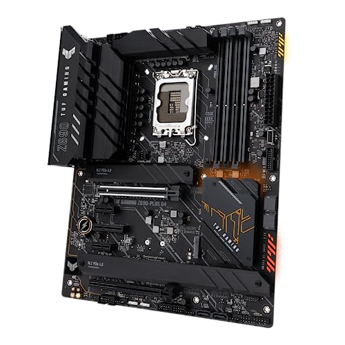 ASUS TUF Gaming Z690 PLUS D4 a Carte mere LGA 1700 ATX 15 DrMOS PCIe 5 0 RAM DDR4 Quatre Slots M 2 Ethernet 25 GB USB 3 2 Gen 2 Type C
