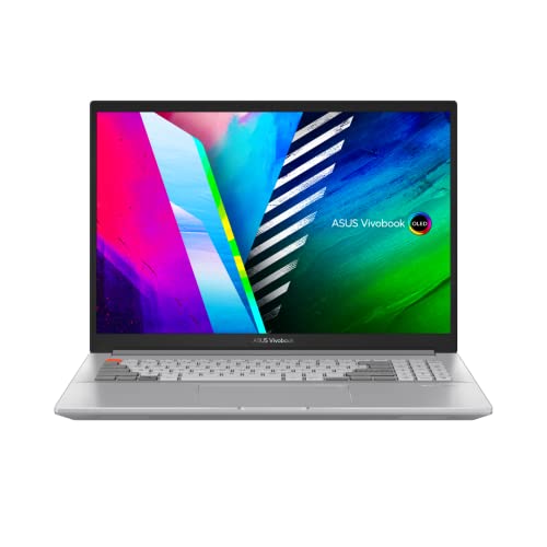 ASUS Vivobook Pro 16X N7600QE-L2102W PC Portable 16 4K OLED (Ryzen 7-5800H, RAM 16Go, SSD 512GB, RTX3050 Ti, Windows 11 Home) Clavier AZERTY Français, Meteor White