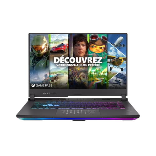 ASUS ROG STRIX-G15-G513RS-HQ004W PC Portable Gamer 15'' 2,5k WQHD 165 Hz 3 ms (AMD Ryzen 9-6900H, RTX 3080 8G, RAM 16Go DDR5, 1To SSD PCIe, Windows 11) Clavier AZERTY RGB 4 Zones NumPad
