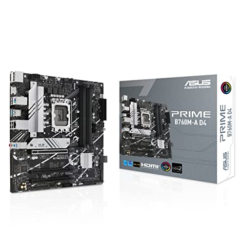   ASUS PRIME B760M A D4 CSM LGA 1700 DDR4 128 Go max