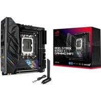 ASUS ROG Strix B760 I Gaming WiFi a�� Carte mere Intel B760 LGA 1700 Mini ITX DDR5 8 1 DrMOS PCIe 5 0 2 x PCIe 4 0 M 2 WiFi 6E 2 5 Go Ethernet USB 3 2 Gen 2x2 Type C Aura Sync RGB
