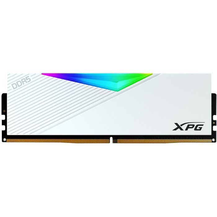 Barrette memoire PC - ADATA - LANCER RGB - 16 Go DDR5 - U-DIMM - 6000 MHz CL40 White