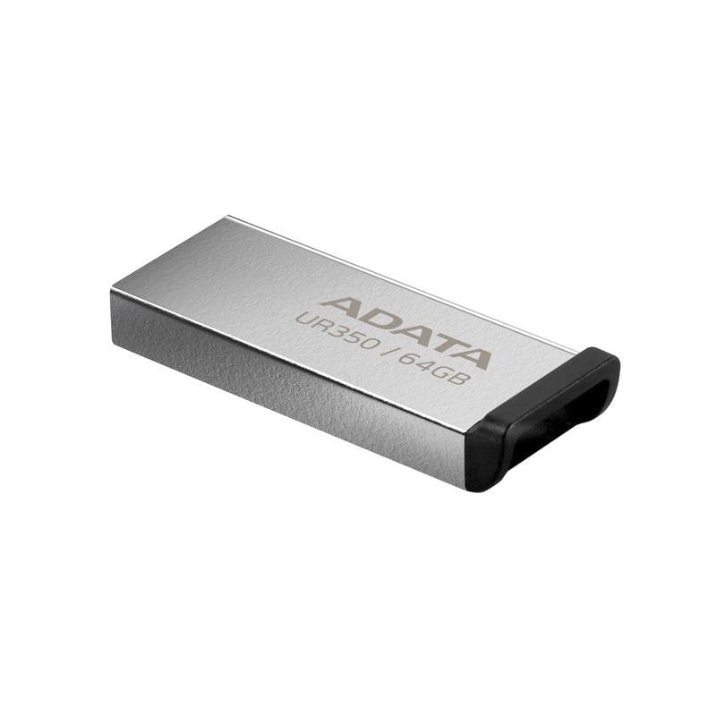 ADATA Clé USB ADATA UR350 64 Go USB 3.2 Gen 1 Métal Black Capless
