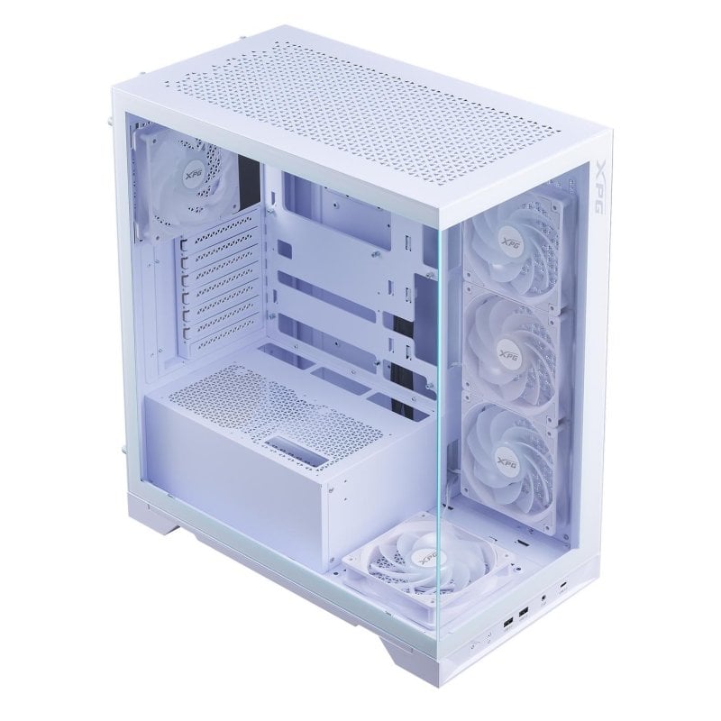 xpg XPG Invader X BTF Boîtier Midi Tower White ATX avec Gestion de Câbles Optimisée